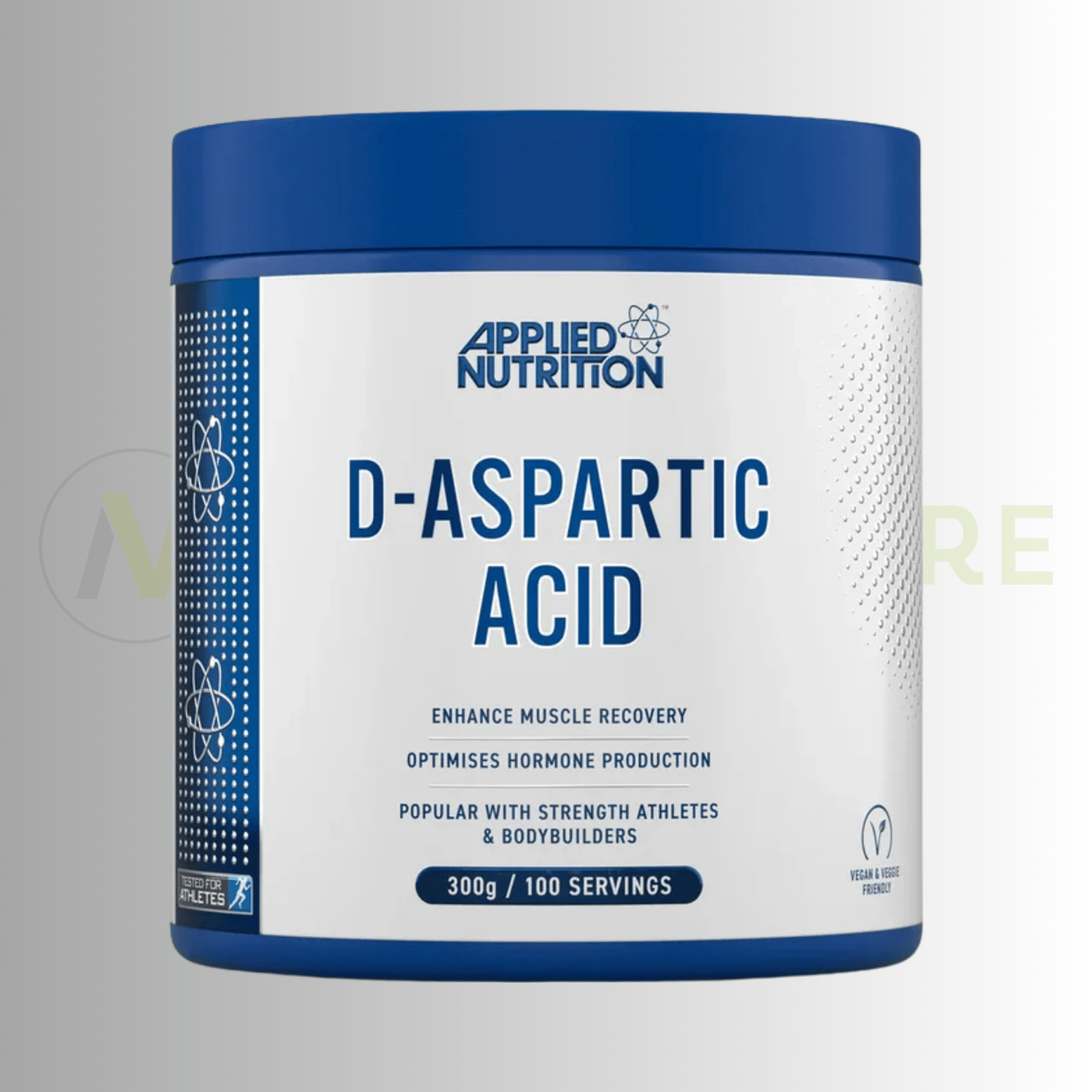 Applied Nutrition D - Aspartic Acid Powder | 3000mg Per Serving | 300g | 100 Servings - Nutristore