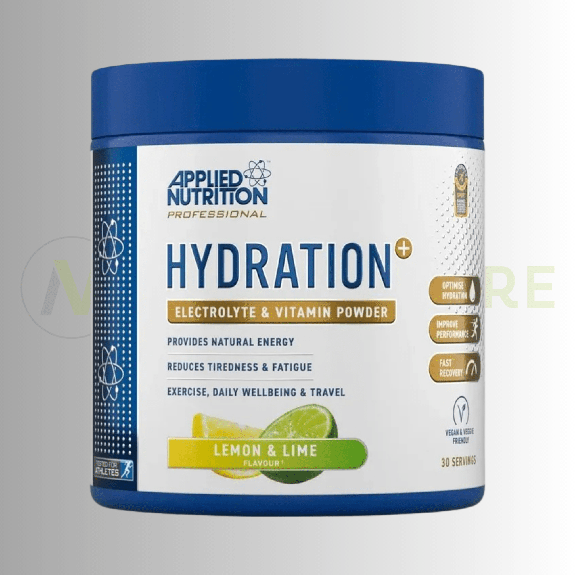 Applied Nutrition Hydration+ Electrolyte & Vitamin Powder | Hydration & Energy Support | 240g | 30 Servings - Nutristore