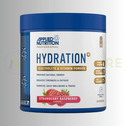 Applied Nutrition Hydration+ Electrolyte & Vitamin Powder | Hydration & Energy Support | 240g | 30 Servings - Nutristore