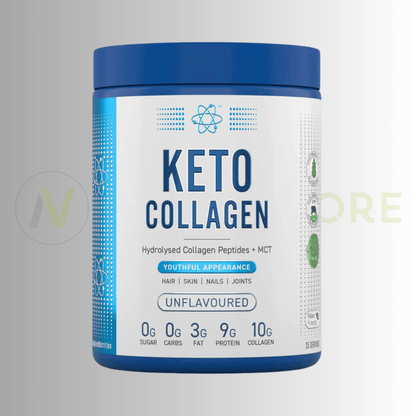 Applied Nutrition Keto Collagen + Coconut Powder | Hydrolysed Collagen & MCTs | 325g | 25 Servings - Nutristore