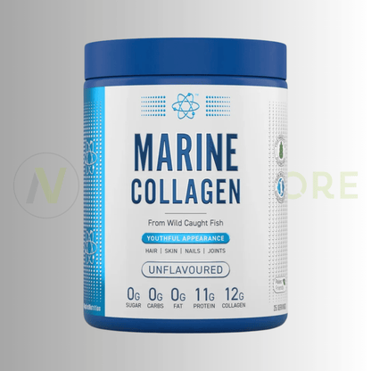 Applied Nutrition Marine Collagen Powder | Hydrolysed Collagen Peptides | 300g | 25 Servings - Nutristore
