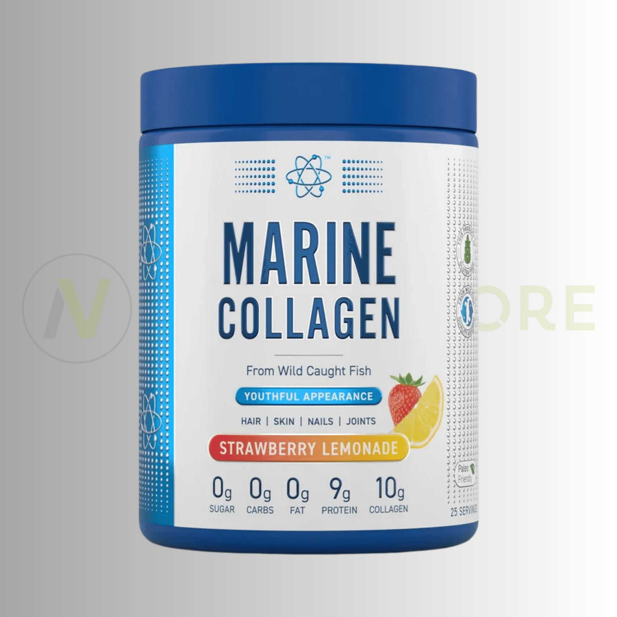 Applied Nutrition Marine Collagen Powder | Hydrolysed Collagen Peptides | 300g | 25 Servings - Nutristore