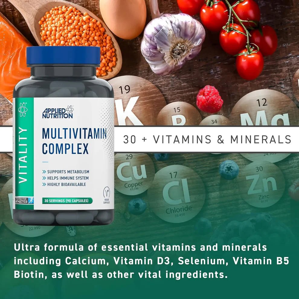 Applied Nutrition Multi - Vitamin Complex | 30+ Nutrients | 90 Capsules - Nutristore