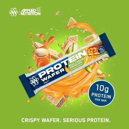 Applied Nutrition Protein Wafer | 10g Protein | Light Crispy Wafer Bar | 12 x 39g Bars - Nutristore