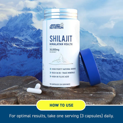 Applied Nutrition Shilajit 20:1 Extract | 1500mg | 90 Capsules | 30 Servings - Nutristore