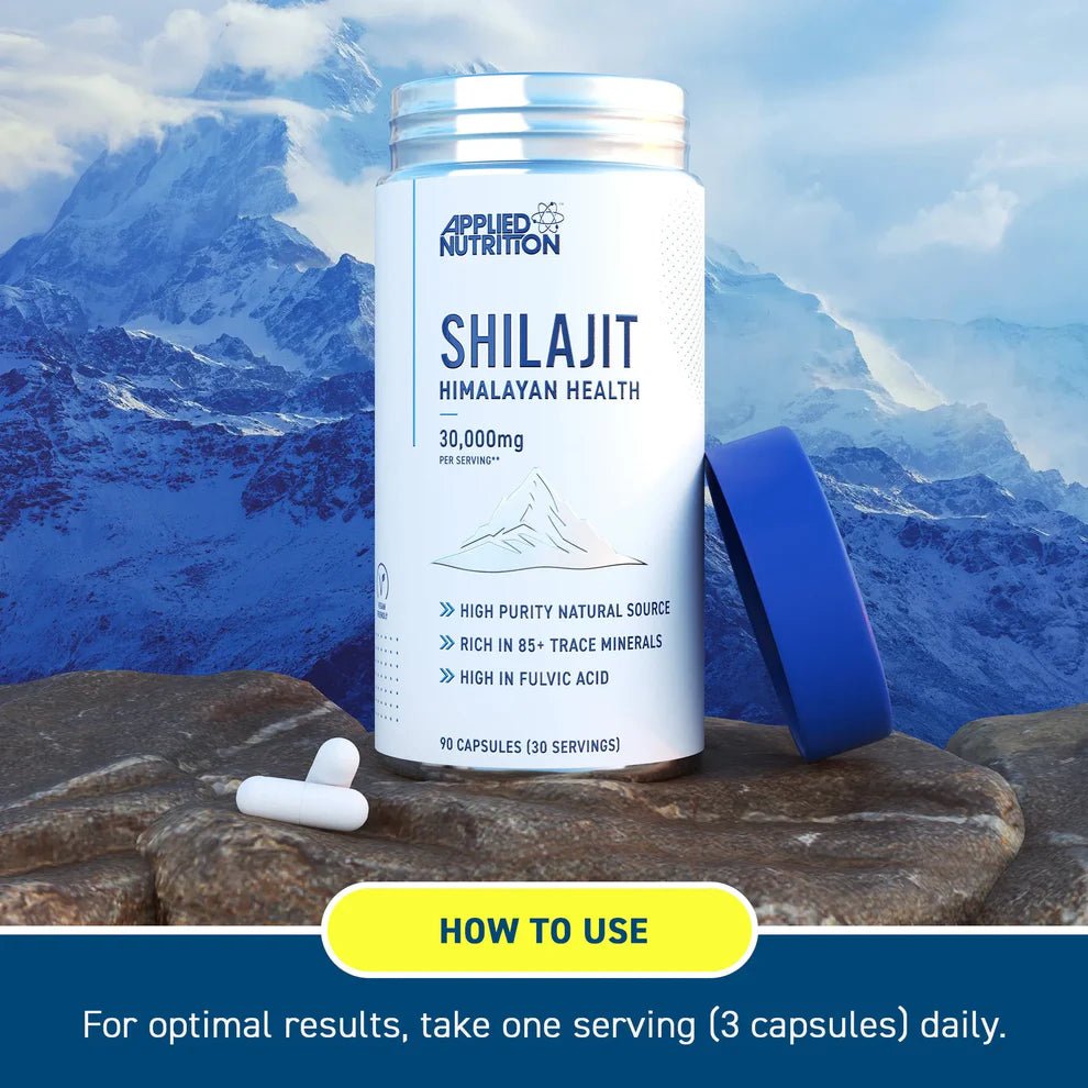 Applied Nutrition Shilajit 20:1 Extract | 1500mg | 90 Capsules | 30 Servings - Nutristore