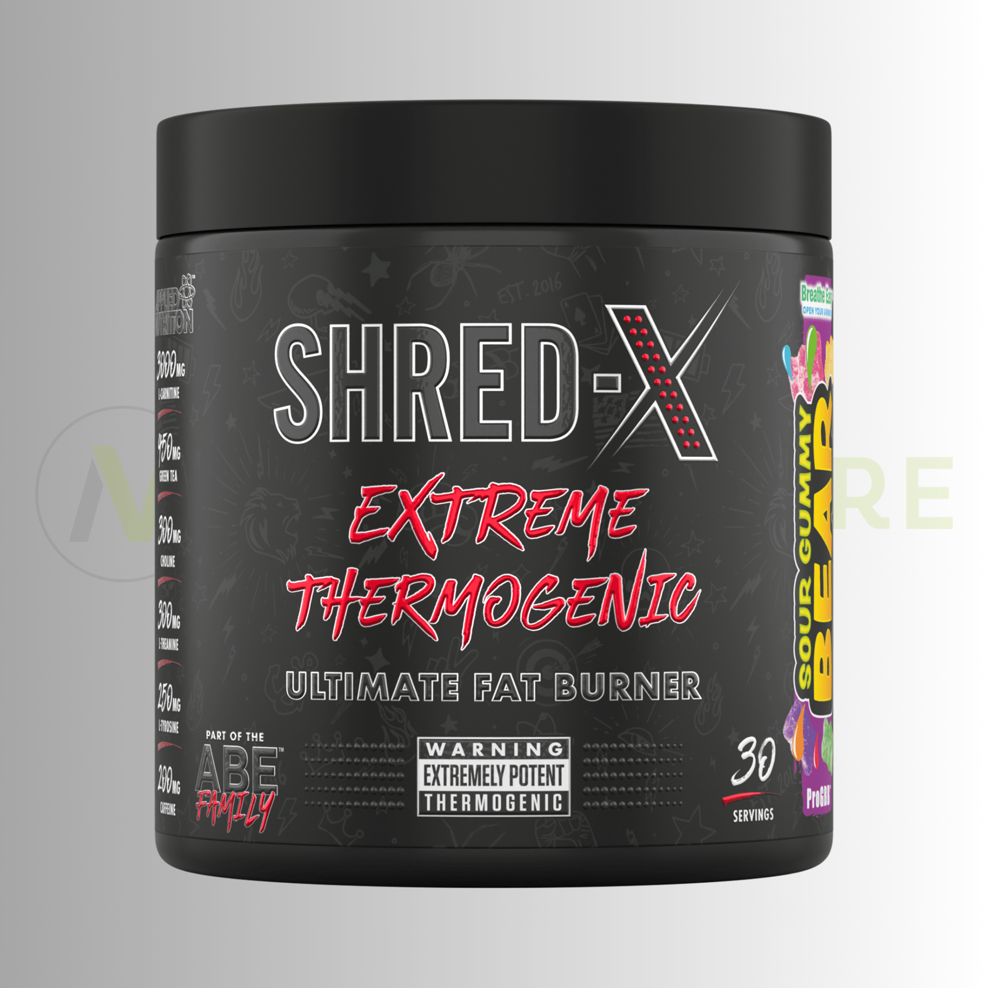 Applied Nutrition Shred X Thermogenic Powder | Energy, Focus & Metabolic Support | 300g | 30 Servings - Nutristore