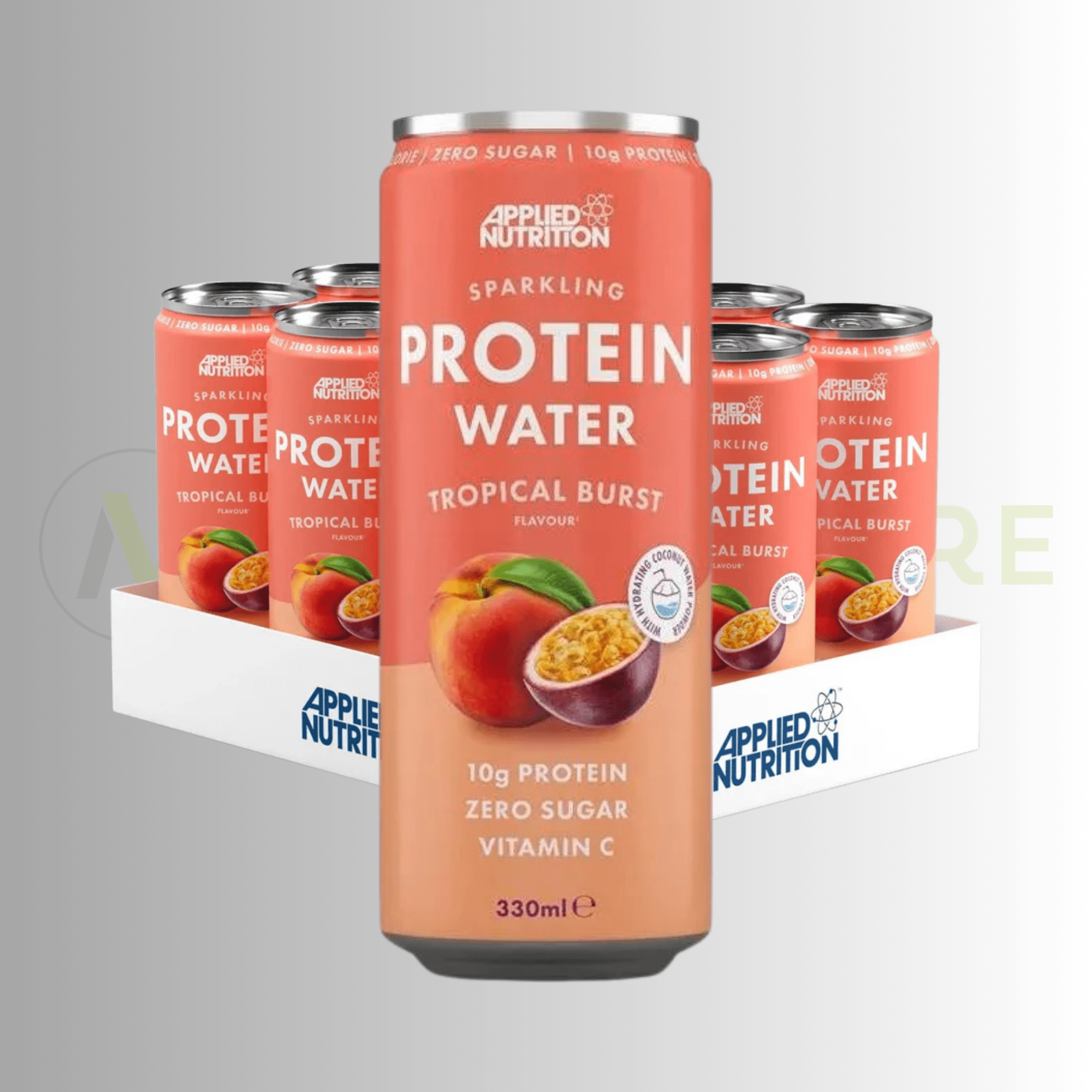 Applied Nutrition Sparkling Protein Water – 10g Protein | Zero Sugar | 12 x 330ml - Nutristore