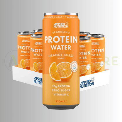 Applied Nutrition Sparkling Protein Water – 10g Protein | Zero Sugar | 12 x 330ml - Nutristore
