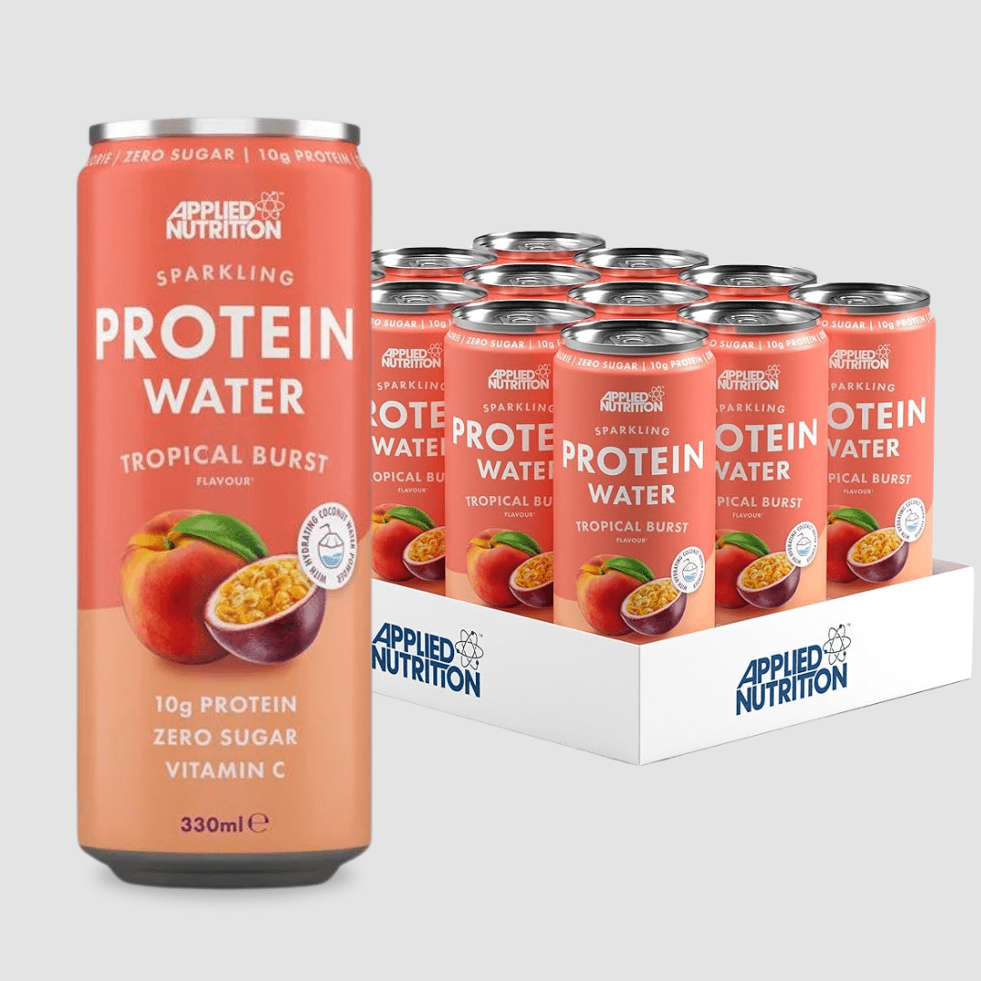Applied Nutrition Sparkling Protein Water – 10g Protein | Zero Sugar | 12 x 330ml - Nutristore