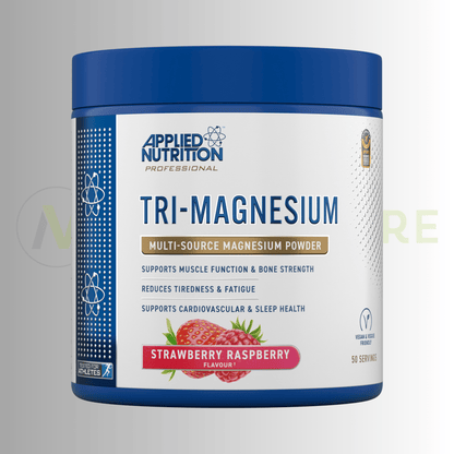 Applied Nutrition Tri - Magnesium Powder | 300mg Elemental Magnesium | 200g | 50 Servings - Nutristore