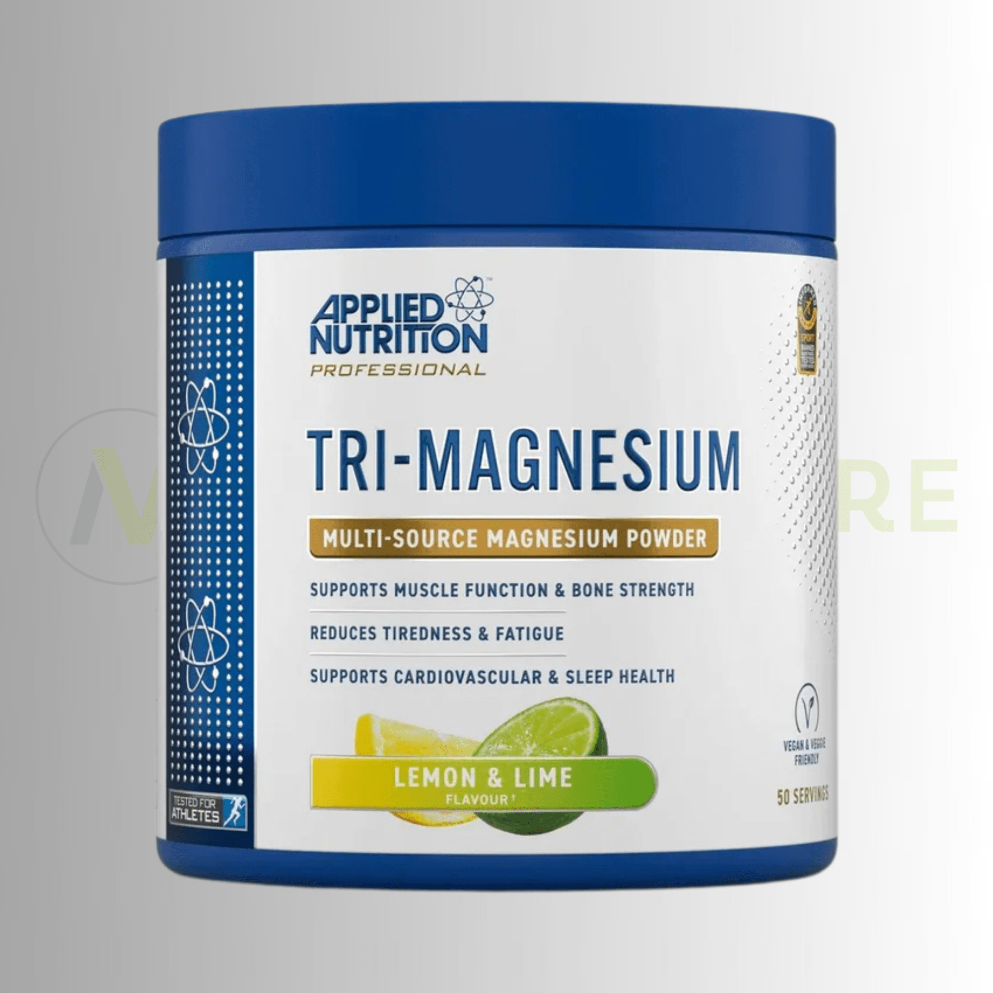 Applied Nutrition Tri - Magnesium Powder | 300mg Elemental Magnesium | 200g | 50 Servings - Nutristore