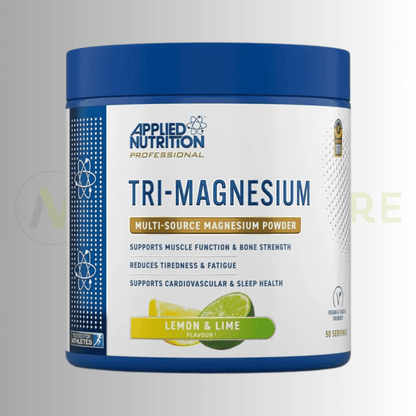 Applied Nutrition Tri - Magnesium Powder | 300mg Elemental Magnesium | 200g | 50 Servings - Nutristore