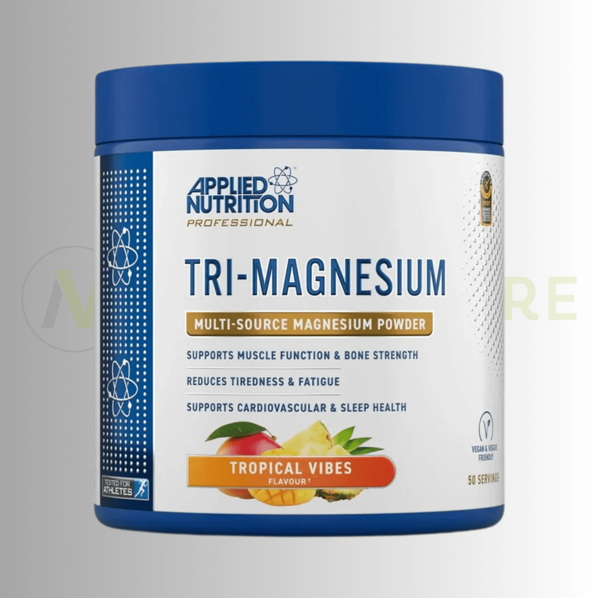 Applied Nutrition Tri - Magnesium Powder | 300mg Elemental Magnesium | 200g | 50 Servings - Nutristore