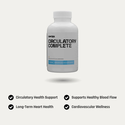 Conteh Sports Circulatory Complete | Heart & Blood Flow Support | 90 Capsules | 30 Servings - Nutristore