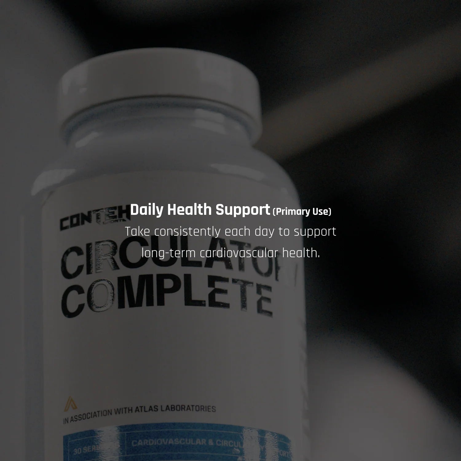 Conteh Sports Circulatory Complete | Heart & Blood Flow Support | 90 Capsules | 30 Servings - Nutristore