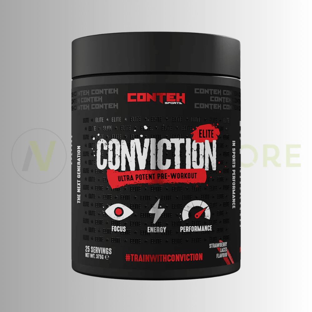 Conteh Sports Conviction Elite 375g – High Stim Pre-Workout | 23 Servings - Nutristore
