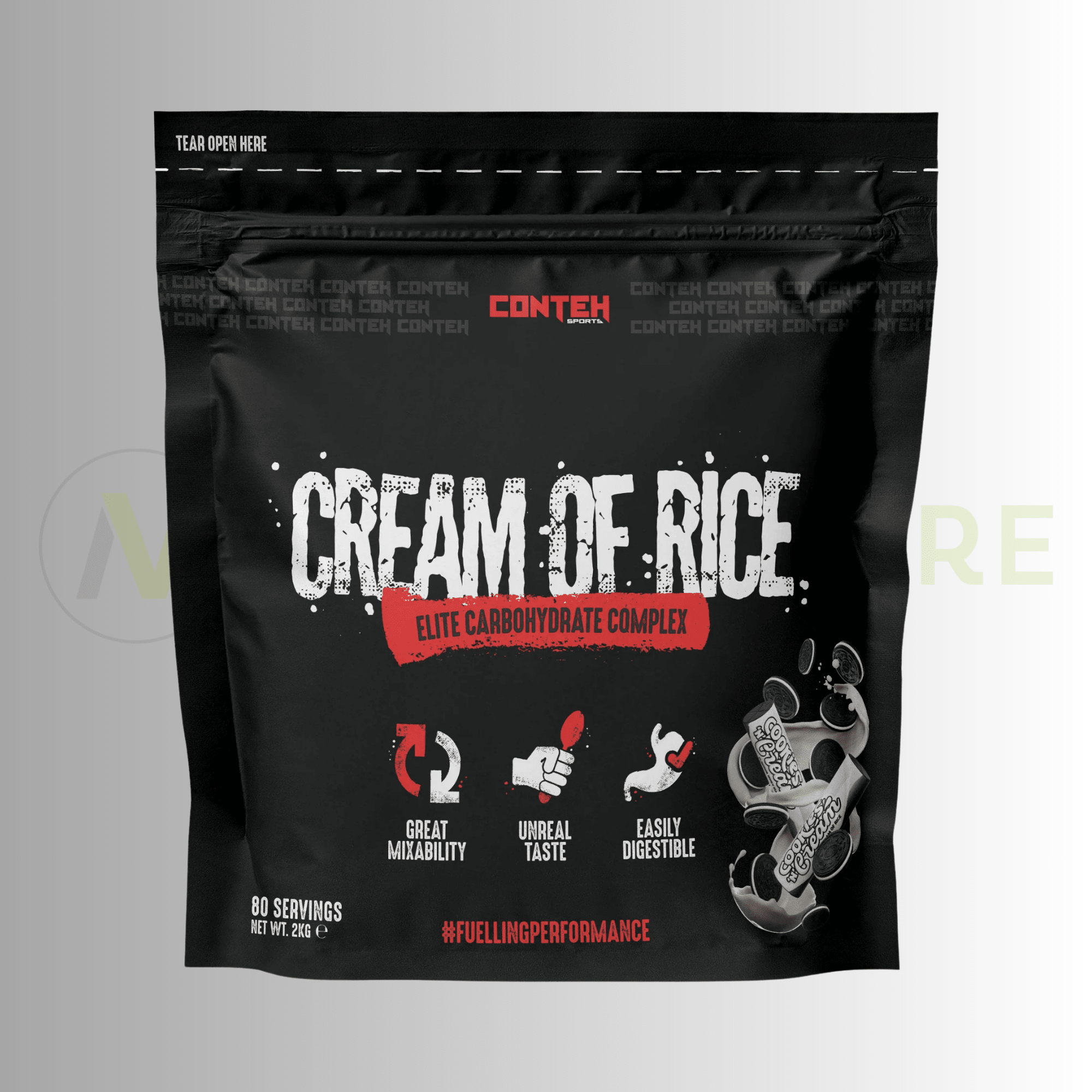 Conteh Sports Cream of Rice | Elite Carbohydrate Complex | 30 Servings - Nutristore