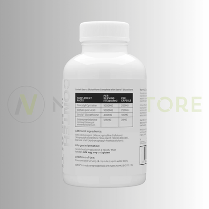 Conteh Sports Glutathione Complete | Antioxidant & Cellular Support | 120 Capsules | 30 Servings - Nutristore