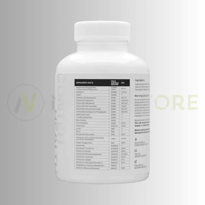 Conteh Sports Multi Vitamin & Mineral Complete | Advanced Daily Multivitamin | 120 Capsules | 60 Servings - Nutristore
