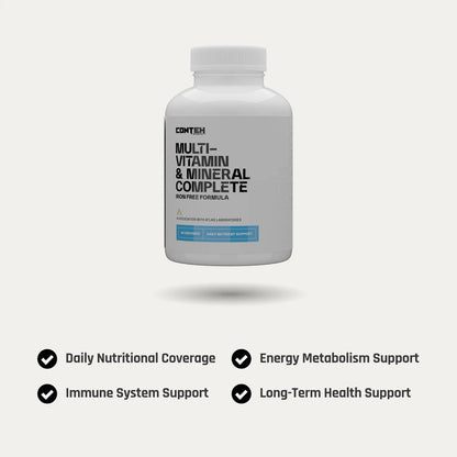 Conteh Sports Multi Vitamin & Mineral Complete | Advanced Daily Multivitamin | 120 Capsules | 60 Servings - Nutristore