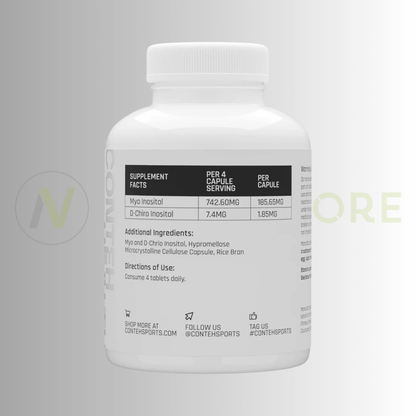Conteh Sports Myo & D - Chiro Inositol | Hormone & Metabolic Support | 4:1 Ratio | 120 Capsules - Nutristore