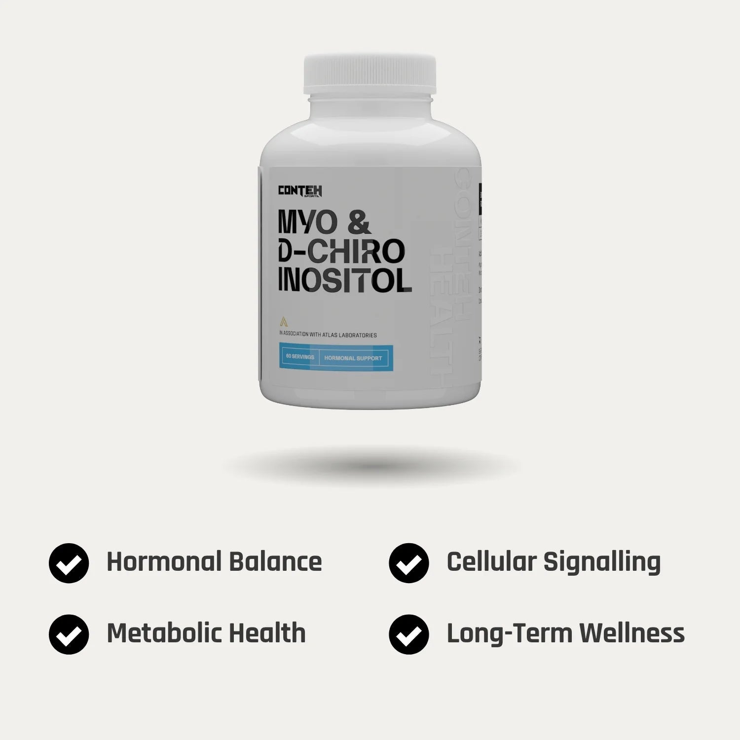 Conteh Sports Myo & D - Chiro Inositol | Hormone & Metabolic Support | 4:1 Ratio | 120 Capsules - Nutristore