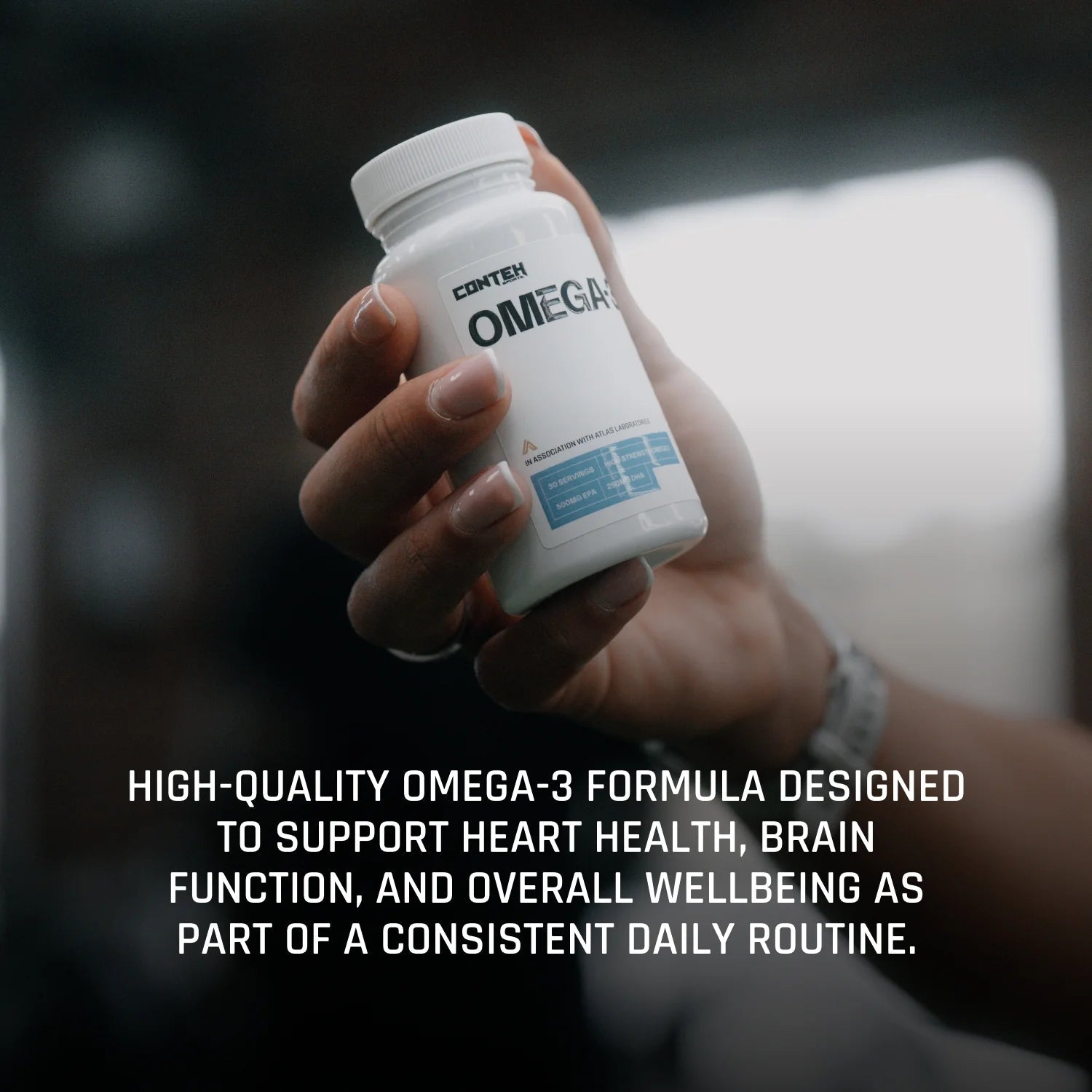 Conteh Sports Omega - 3 | High Strength EPA & DHA Fish Oil | 1000mg Softgels - Nutristore