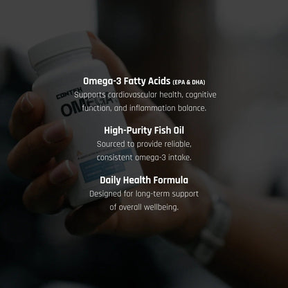 Conteh Sports Omega - 3 | High Strength EPA & DHA Fish Oil | 1000mg Softgels - Nutristore