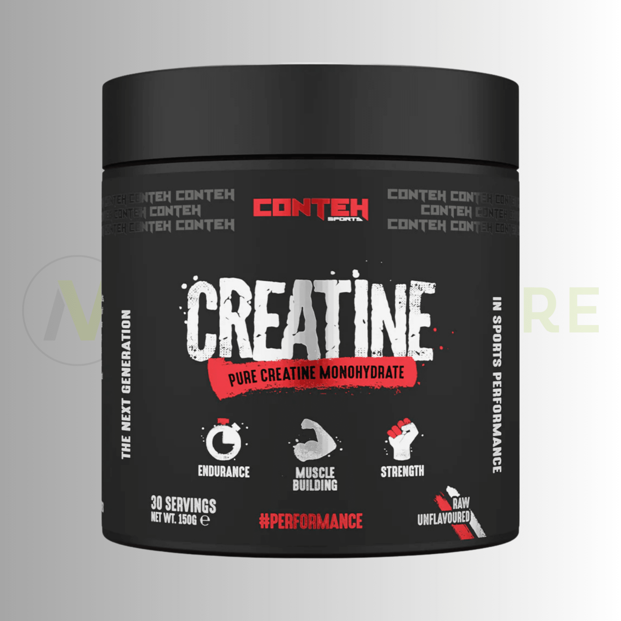Conteh Sports Pure Creatine Monohydrate 150g – 5g Dose | 30 Servings - Nutristore