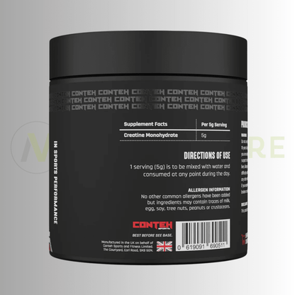 Conteh Sports Pure Creatine Monohydrate 150g – 5g Dose | 30 Servings - Nutristore