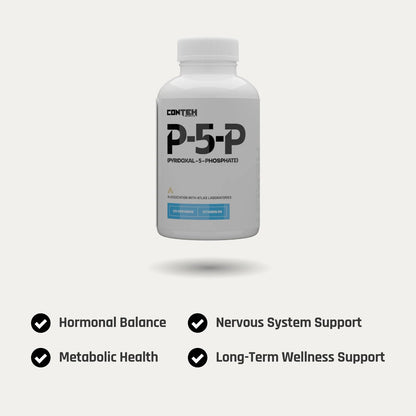 Conteh Sports Pyridoxal 5 Phosphate (P - 5 - P) | Active Vitamin B6 | 120 Capsules | 120 Servings - Nutristore