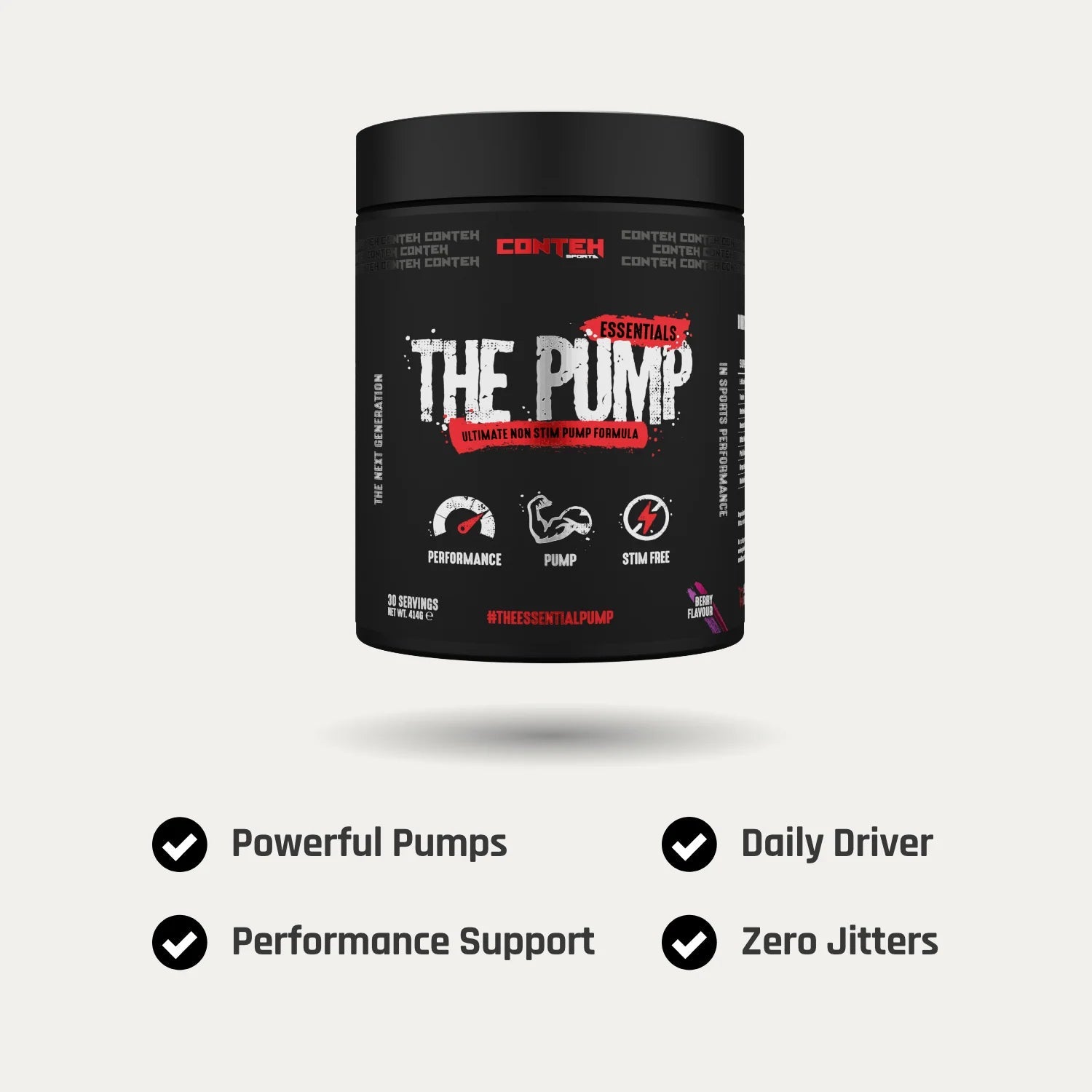 Conteh Sports The Pump Pre - Workout | Stimulant Free Pump Formula | 30 Servings - Nutristore