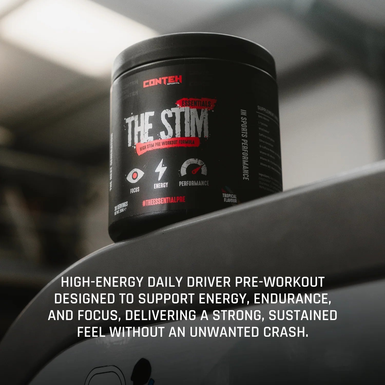 Conteh Sports The Stim Pre - Workout | High Stimulant Focus & Energy | 30 Servings - Nutristore