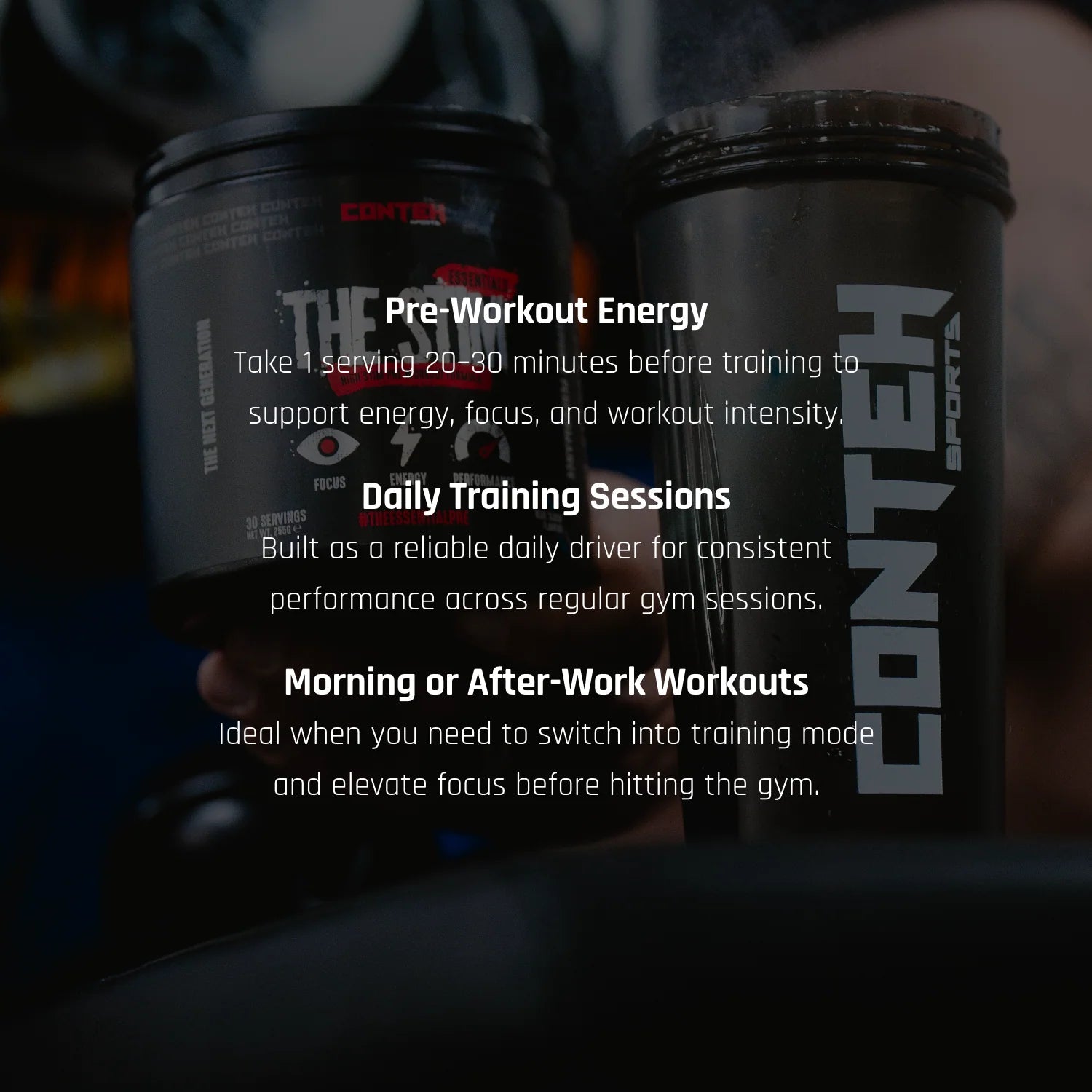 Conteh Sports The Stim Pre - Workout | High Stimulant Focus & Energy | 30 Servings - Nutristore