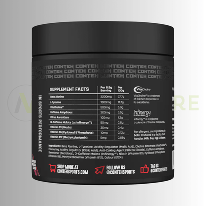 Conteh Sports The Stim Pre - Workout | High Stimulant Focus & Energy | 30 Servings - Nutristore