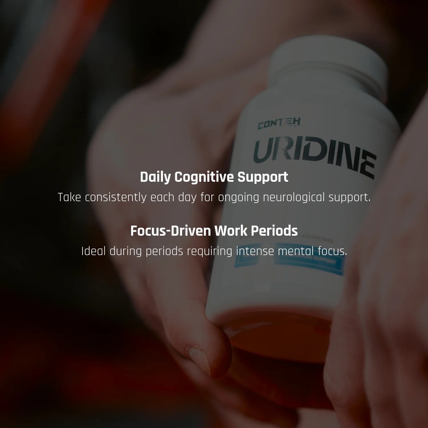 Conteh Sports Uridine | Cognitive & Cellular Support | 60 Capsules | 60 Servings - Nutristore