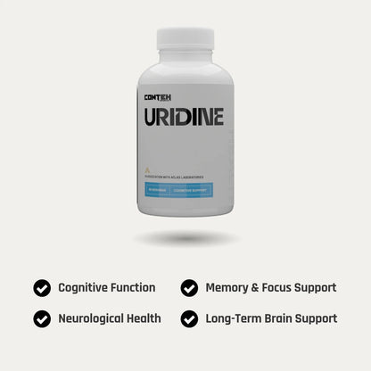 Conteh Sports Uridine | Cognitive & Cellular Support | 60 Capsules | 60 Servings - Nutristore
