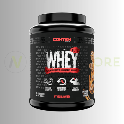 Conteh Sports Whey Elite Protein 2kg – 20g Protein | 66 Servings - Nutristore