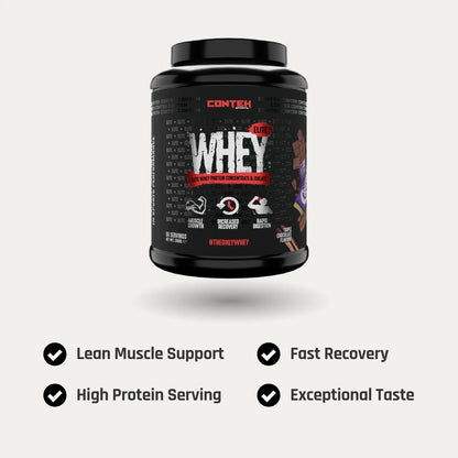 Conteh Sports Whey Elite Protein 2kg – 20g Protein | 66 Servings - Nutristore