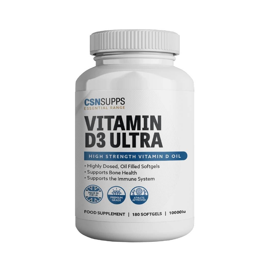 CSN Supps Ultra Vitamin D3 180 Softgels 10,000iu - Nutristore