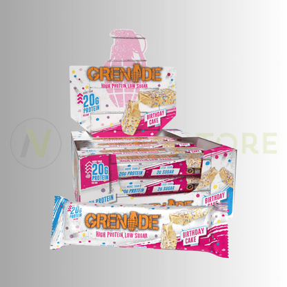 Grenade Protein Bars | High Protein, Low Sugar Snack Bars | 12 x 60g Bars - Nutristore