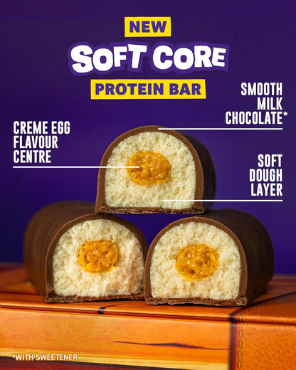 Grenade Soft Core Creme Egg Flavour Protein Bar | 14g Protein | Low Sugar | 45g - Nutristore