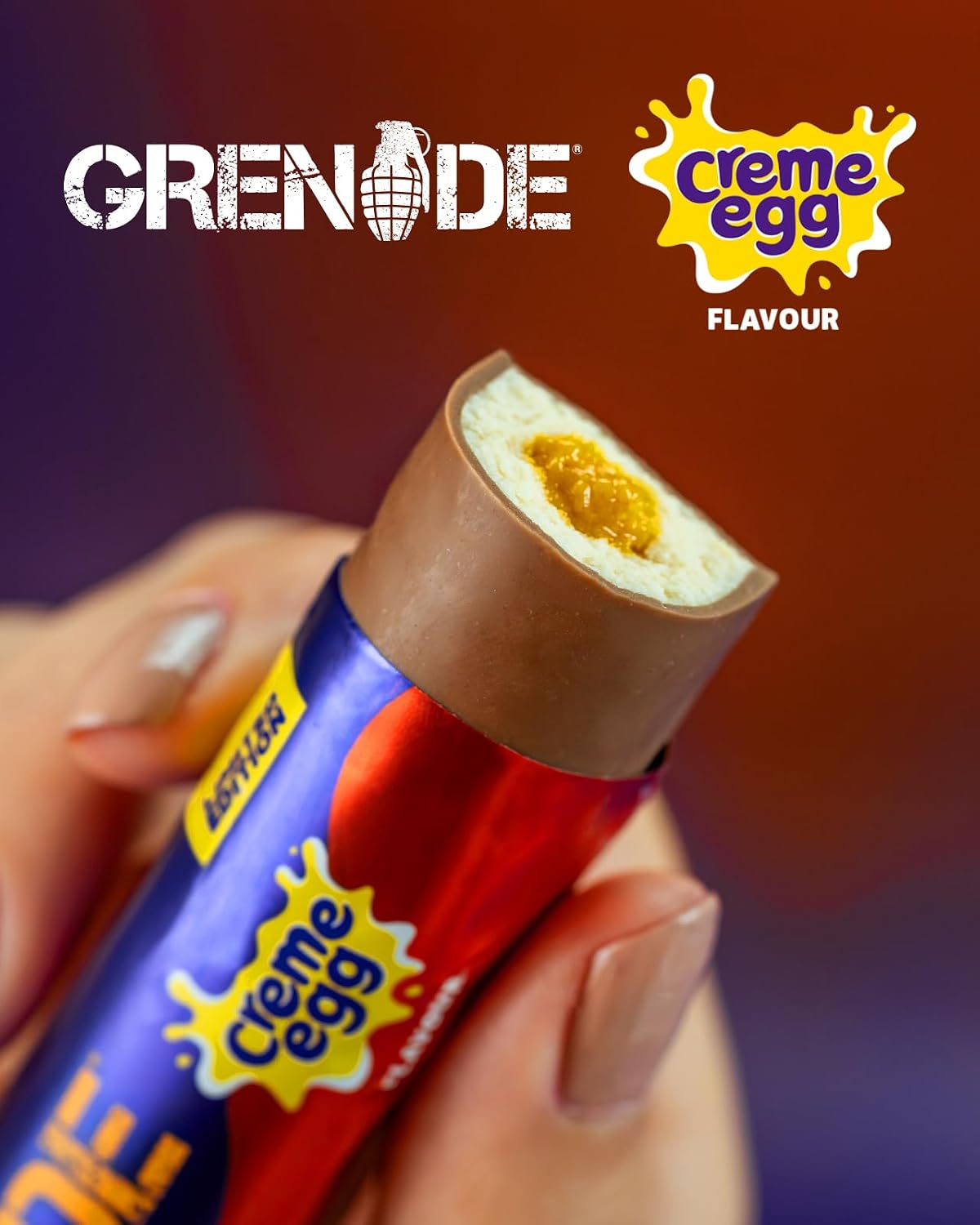 Grenade Soft Core Creme Egg Flavour Protein Bar | 14g Protein | Low Sugar | 45g - Nutristore