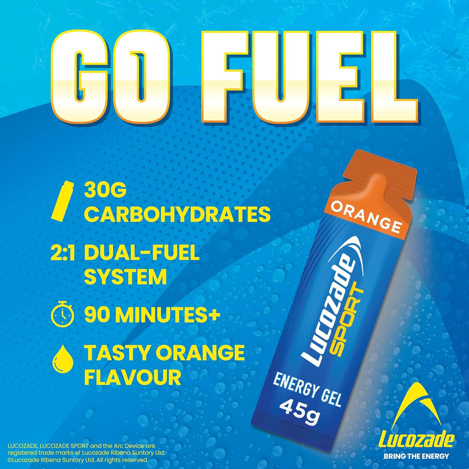 Lucozade Sport Dual - Fuel Energy Gels 24x45g - Nutristore