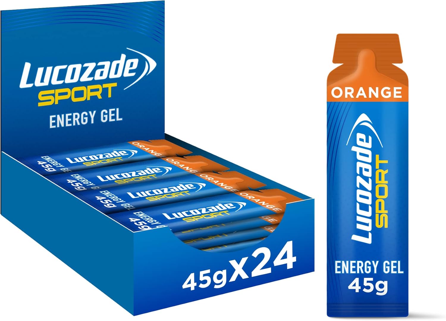 Lucozade Sport Dual - Fuel Energy Gels 24x45g - Nutristore