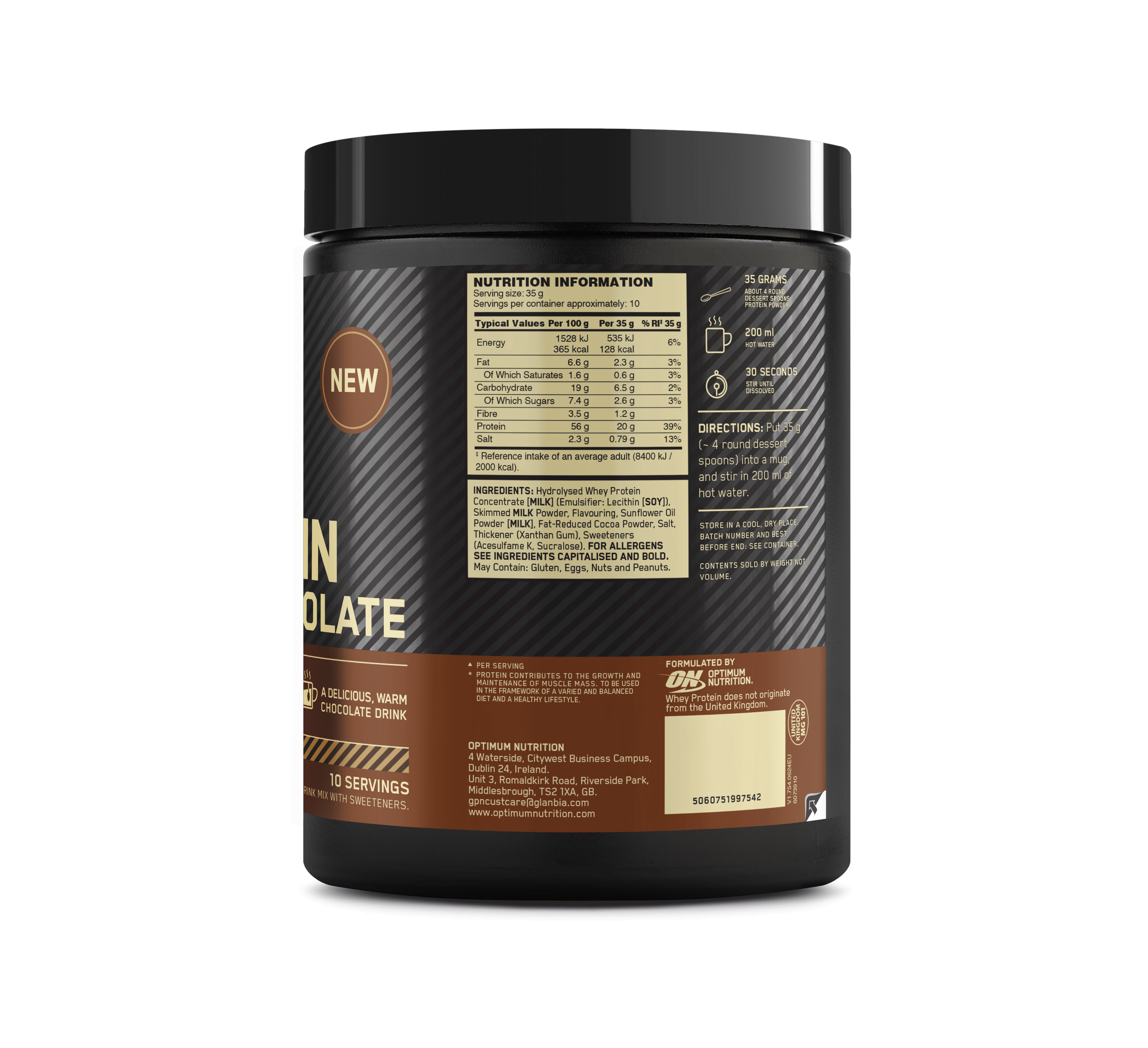 Optimum Nutrition: Protein Hot Chocolate - Nutristore