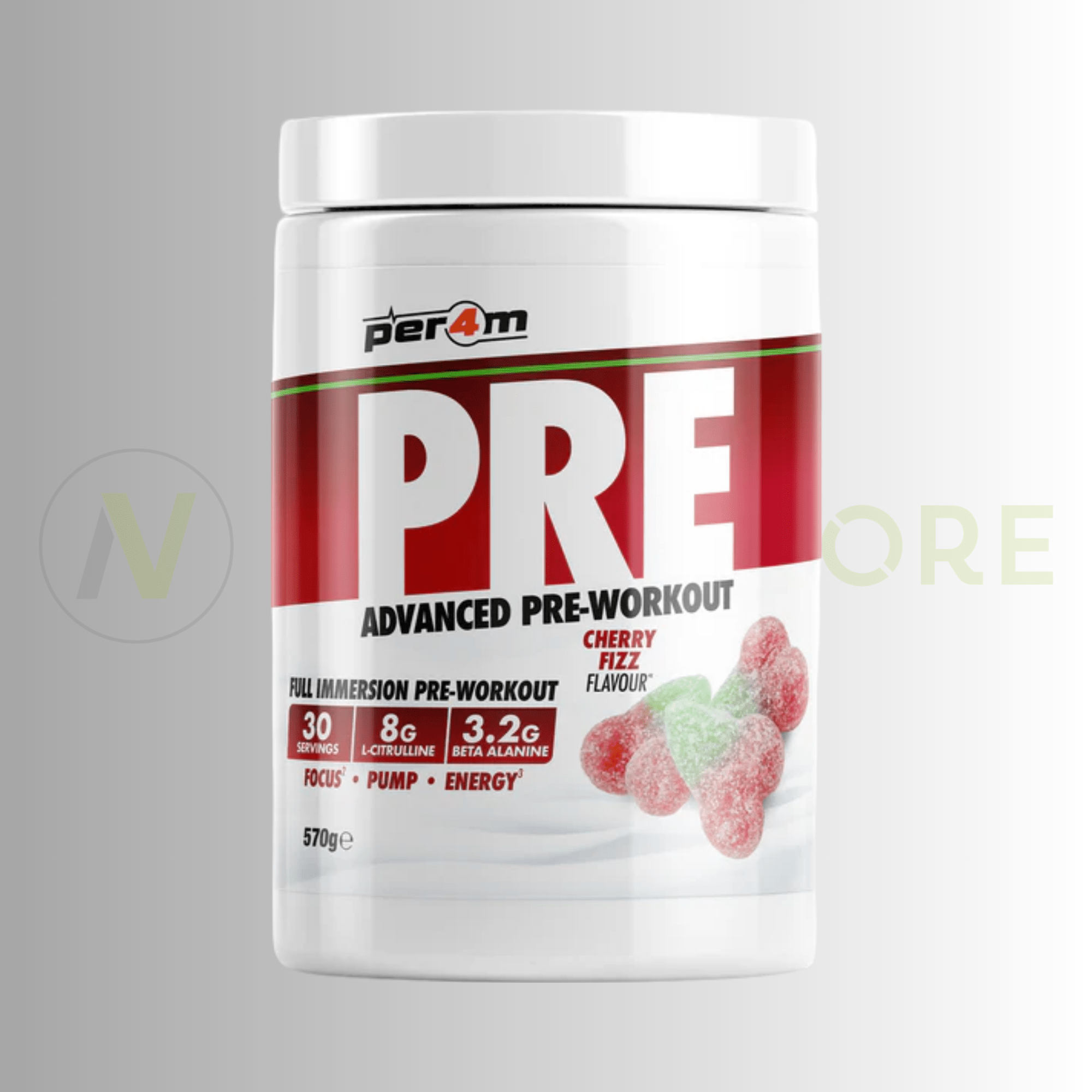 PER4M Advanced Pre-Workout Stim Formula 570g – 300mg Caffeine | 8g Citrulline | 3.2g Beta-Alanine - Nutristore