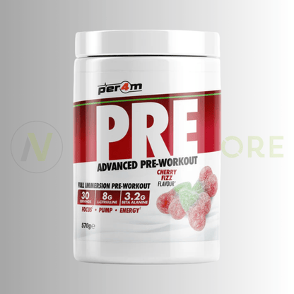 PER4M Advanced Pre-Workout Stim Formula 570g – 300mg Caffeine | 8g Citrulline | 3.2g Beta-Alanine - Nutristore
