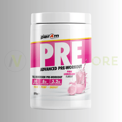 PER4M Advanced Pre-Workout Stim Formula 570g – 300mg Caffeine | 8g Citrulline | 3.2g Beta-Alanine - Nutristore
